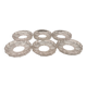 6 desert plates/ice cream plates in crystal glass from the 1960s.