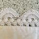 1900s lace square pillowcase