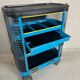 Vintage industrial trolley 'Hazet Assistent' + Rademacher lamp