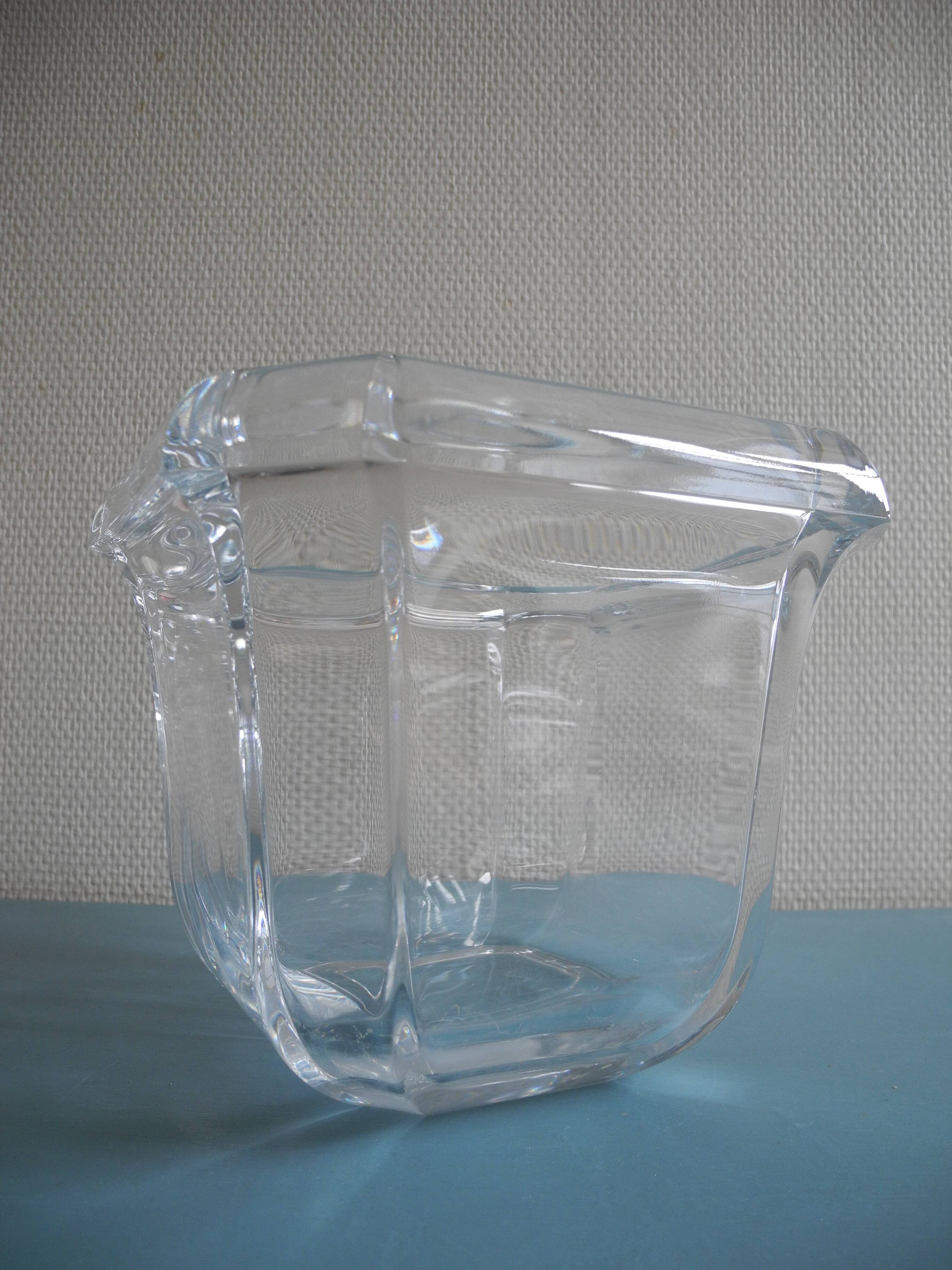 Antique vase cache pot vintage crystal decorative french crystal flower pot