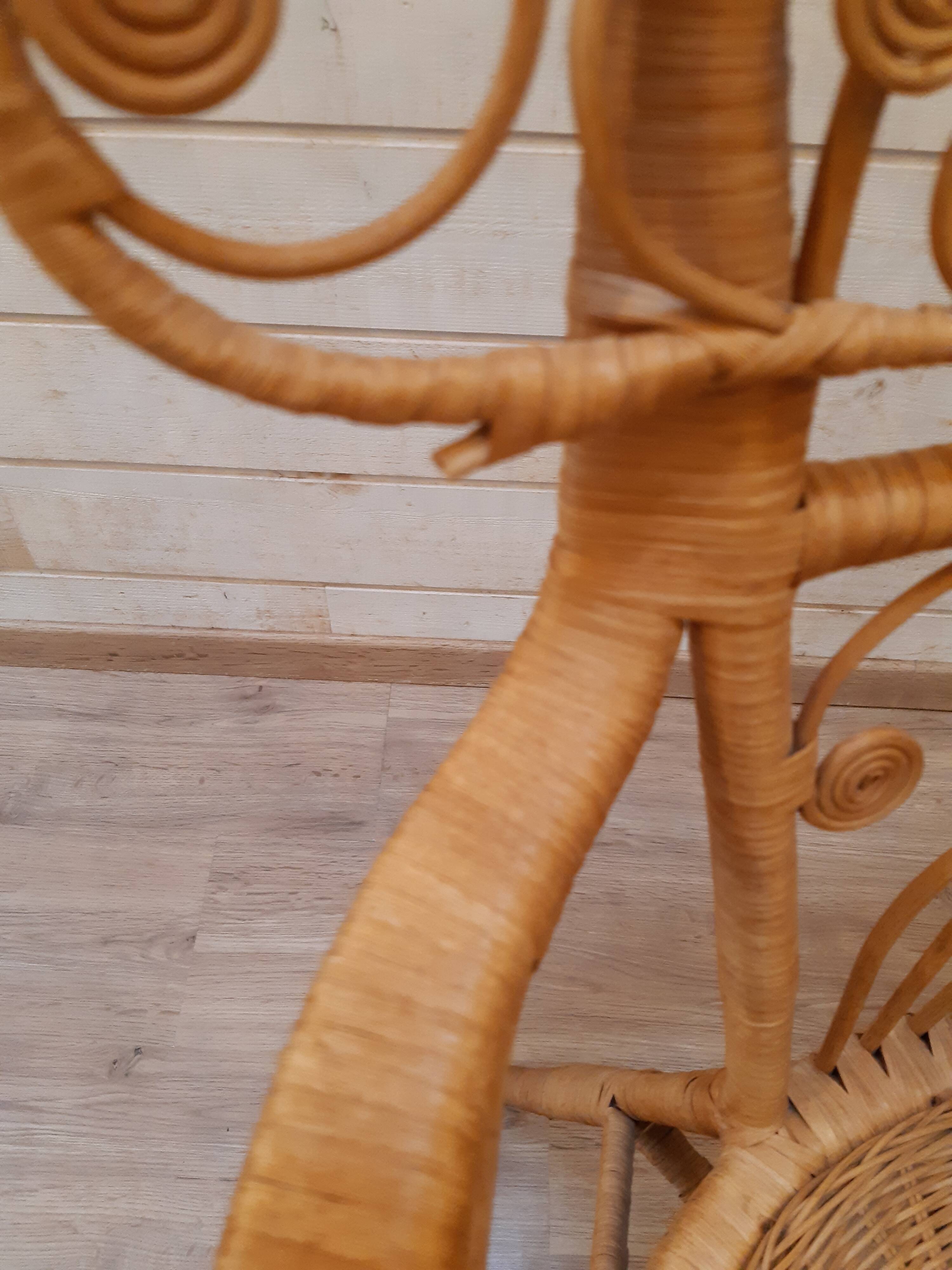 Peacock chair in rattan from the 60s