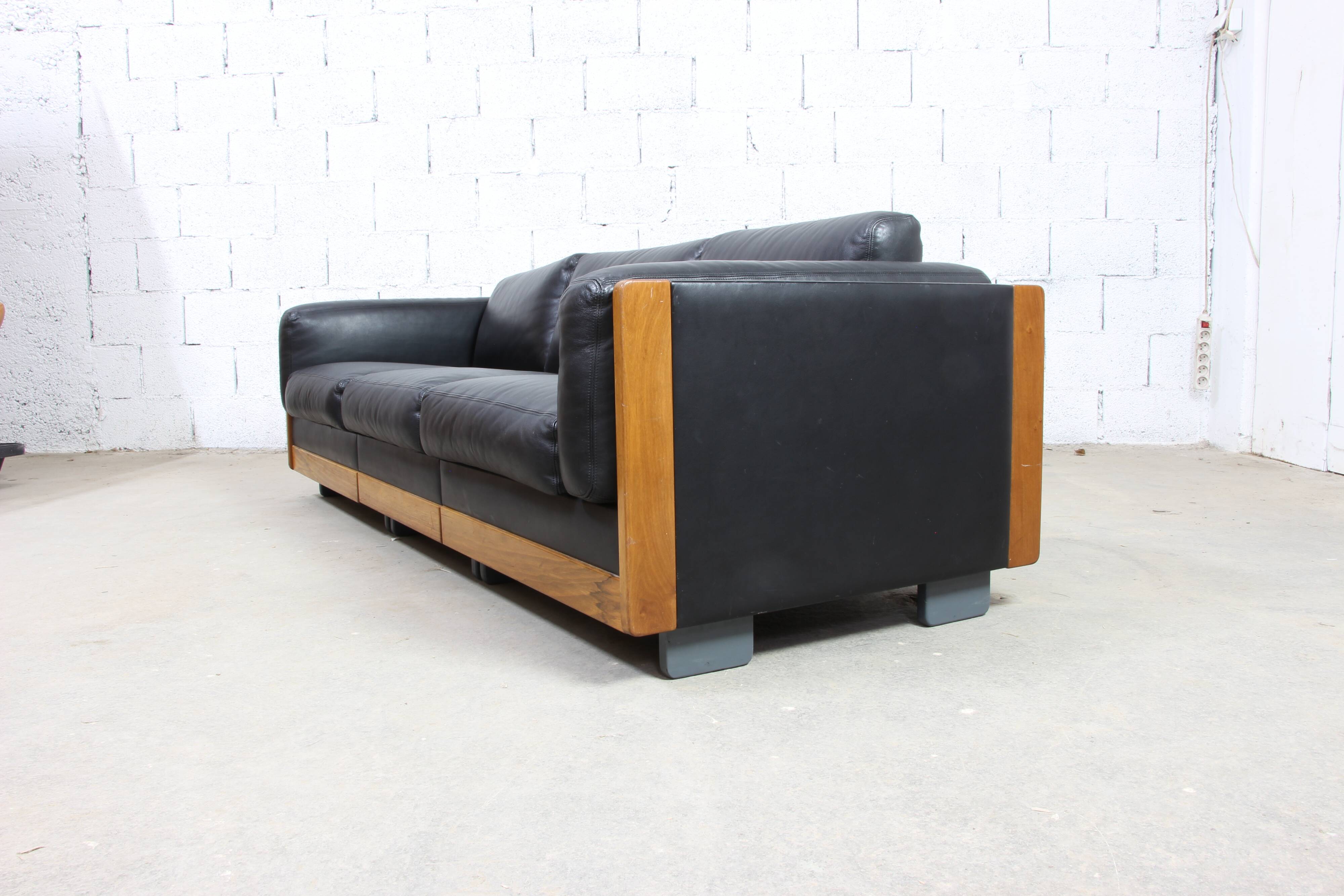 Leather sofa Afra & Tobia Scarpa Cassina