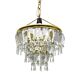 Vintage crystal chandelier Lustry Kamenický Šenov, Czechoslovakia 1970s