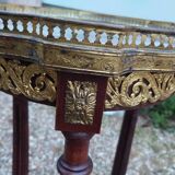 Antique Louis XVI style side table with marble top
