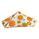Rectangular woven cotton tablecloth with vintage floral patterns