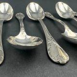 Set of 6 Christofle Marly model spoons – silver-plated – 13.5 cm
