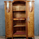 Wardrobe Louis XVI jumped back into precious wood marquetry around 1880