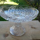 Cup on foot cut glass