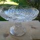 Coupe sur pied verre taillé