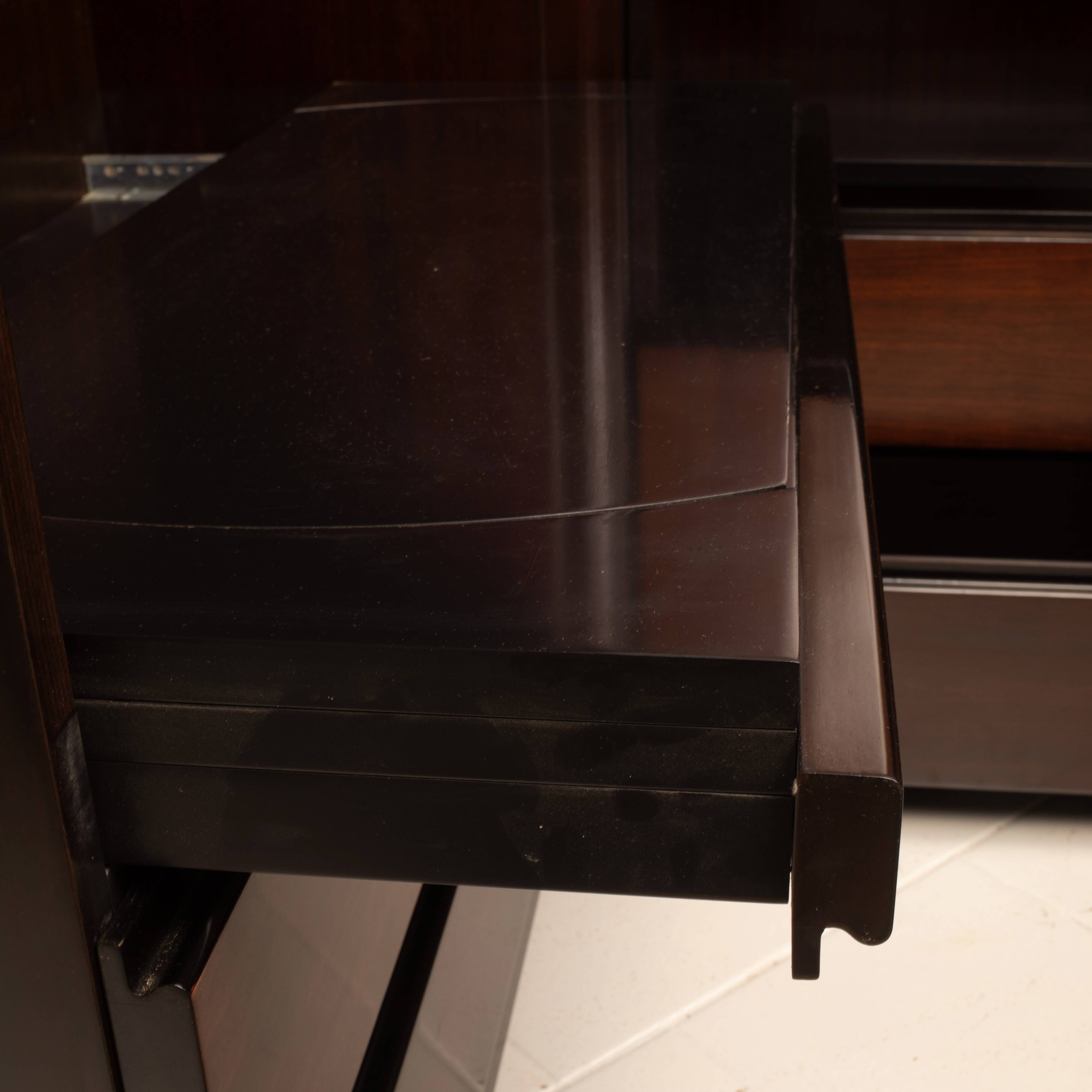 Pair of S11 Cabinets and Bar by Angelo Mangiarotti for Sorgente dei Mobili
