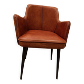 Fauteuil en cuir de la Maison Saulaie