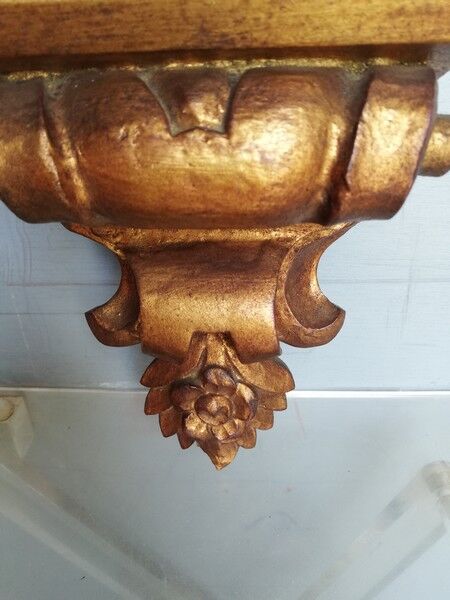 Wall lamp console gilded wood early XXem