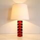 Large Mid Century Scandinavian Glass & Brass Table Lamp By Carl Fagerlund For Orrefors, Sweden, 1960