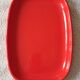 Bright red vintage serving dish