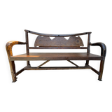 Banc de Jardin en Teck Recyclé - Wagon (2 pièces disponibles)