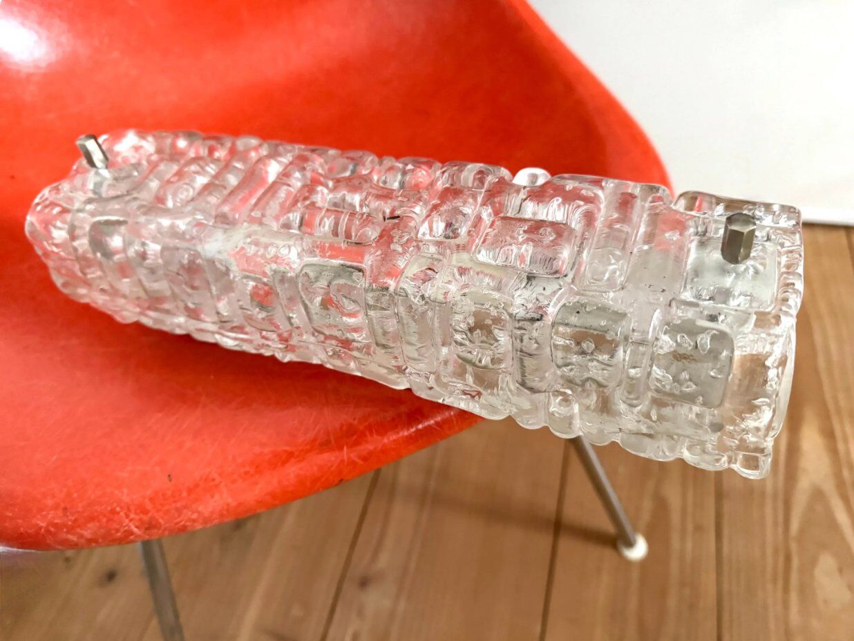 Mid-century modern brass and glass bubble table lamps by Richard Essig for Saku Leuchten, 1960s, set of 2