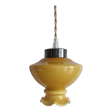 Ochre opaline walkaround in bedside lamp