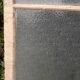 Pair of antique translucent glass sliding doors