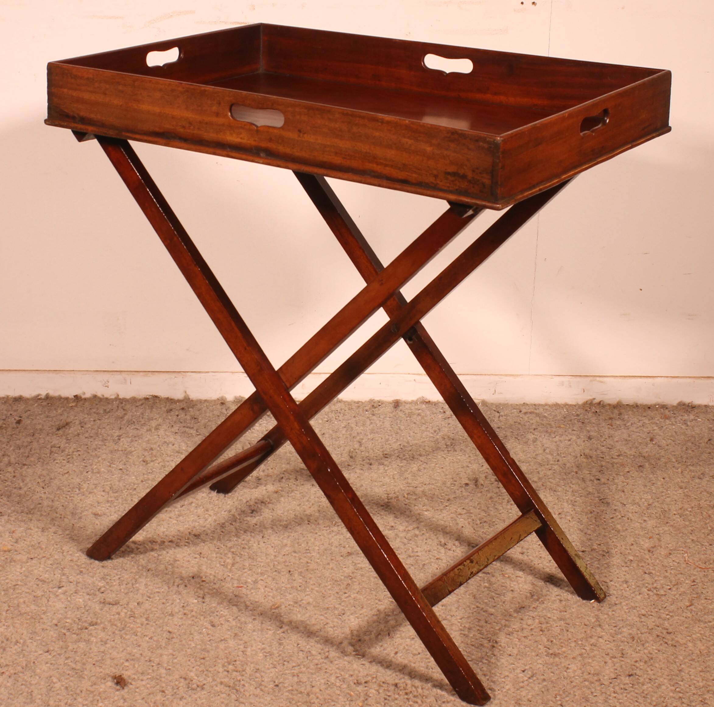 Mahogany Butler Tray Side Table circa 1800