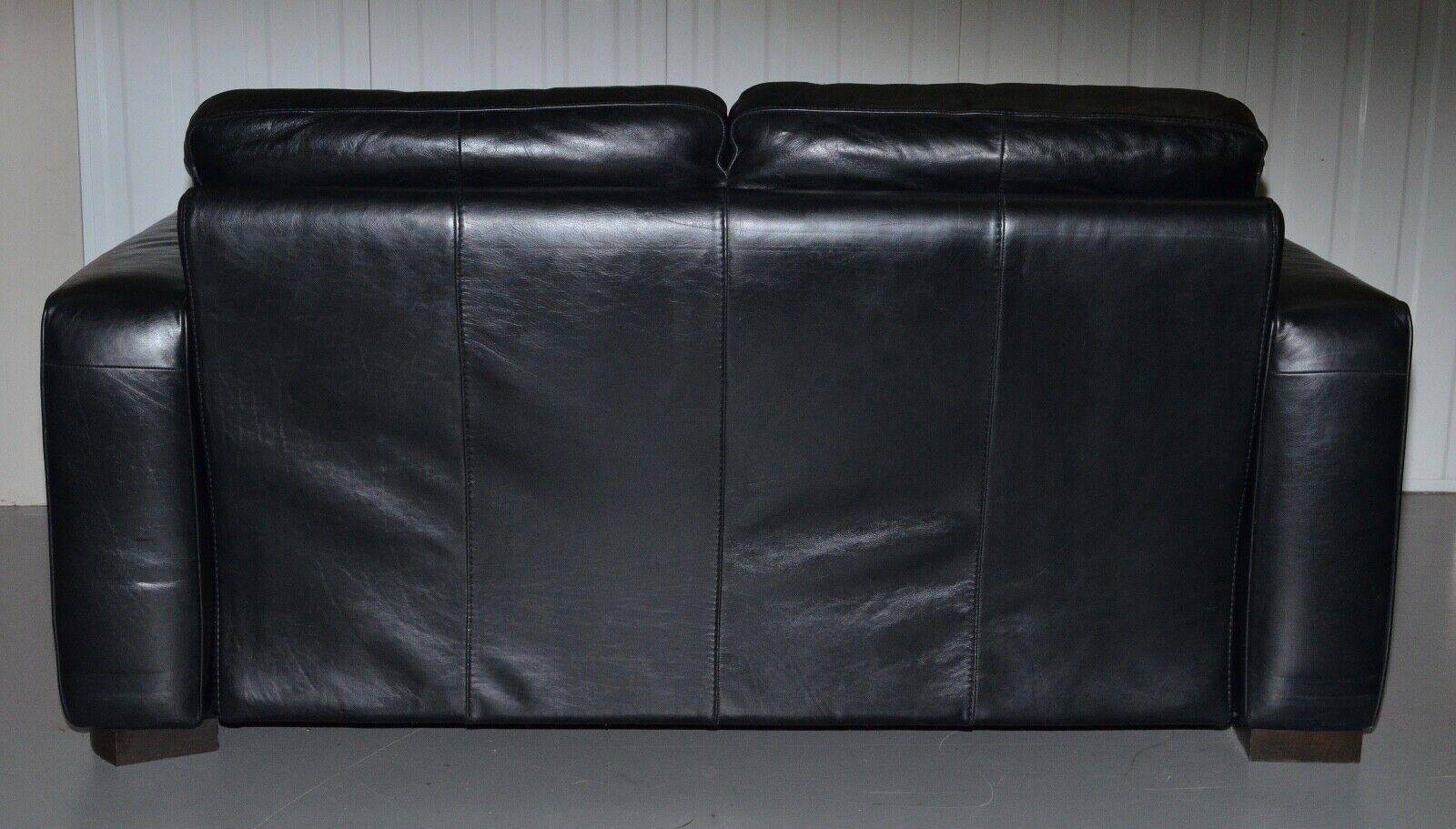 2-seater leather Natuzzi sofa with armchair