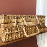 Wicker suitcase