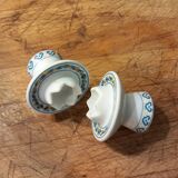 2 ceramic candle holders