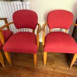 Set of 3 small retro armchairs