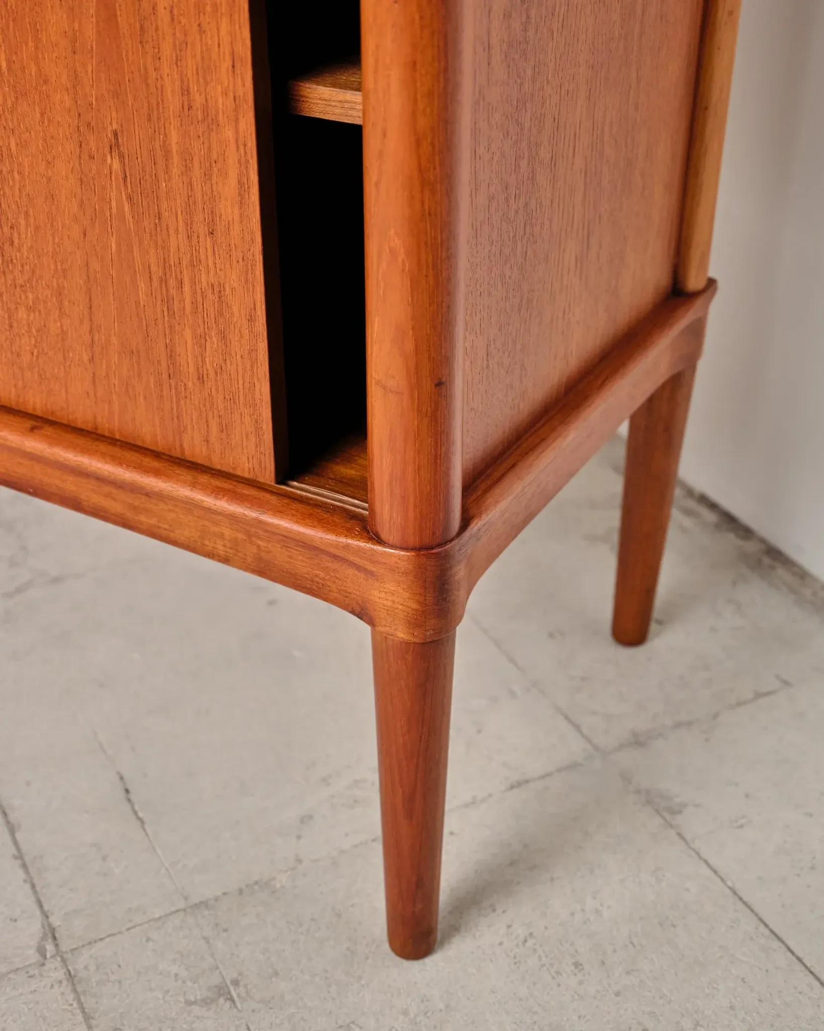 Teak enfilade by H.W. Klein for Bramin, Denmark, 1960s.