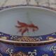 Hand-painted Chinese vase with gilded decorations, 1950