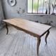 Farm table cherry wood with curved legs, 19th century.