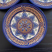 Trio of plates signed HB Quimper
