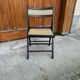 Vintage folding chairs with cane seats, 1970s, set of 5
