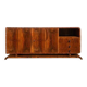 Art Deco walnut sideboard / cabinet, 1930s–1940s, Central Europe
