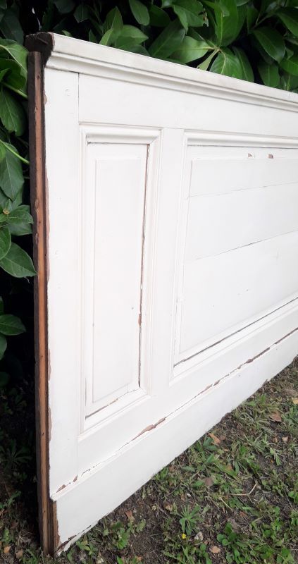 Woodwork 89x172cm painted 3 panels, 19th