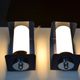 Pair of vintage sconces 70s Delmas