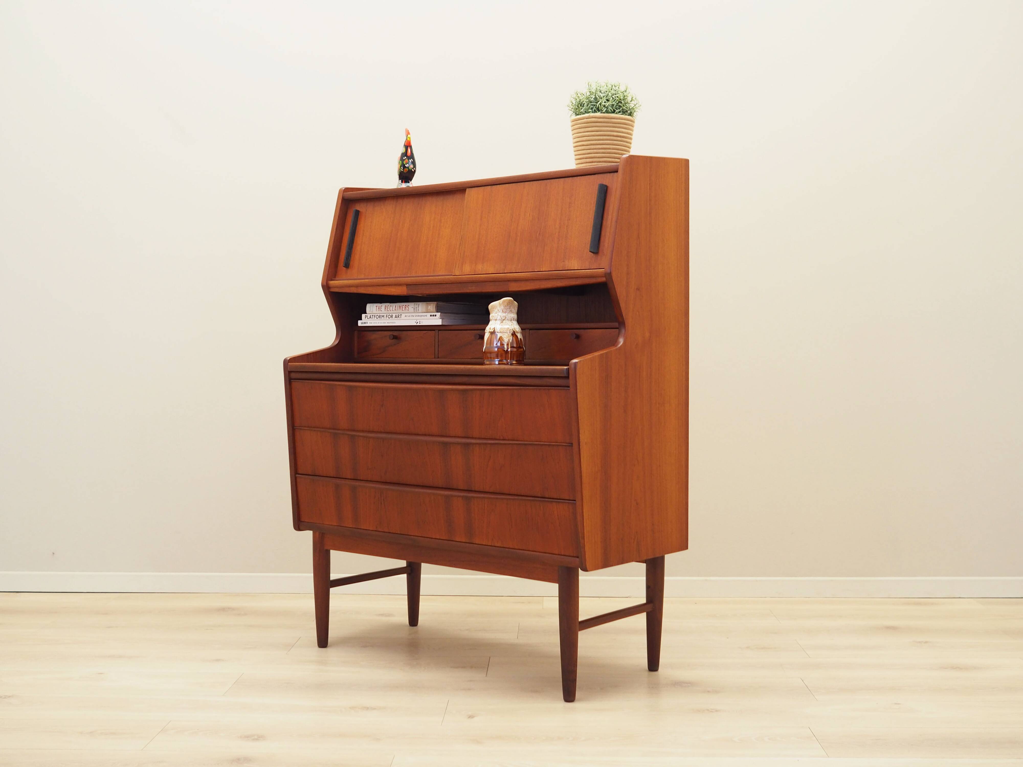 Teak secretary, Danish design, 1970s, production: Denmark
