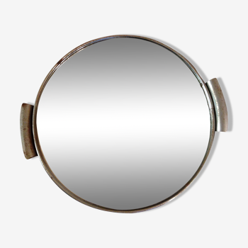 Plateau miroir rond