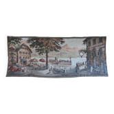 Antique tapestry from lake wolfgang, austria, 1930s-40s.
