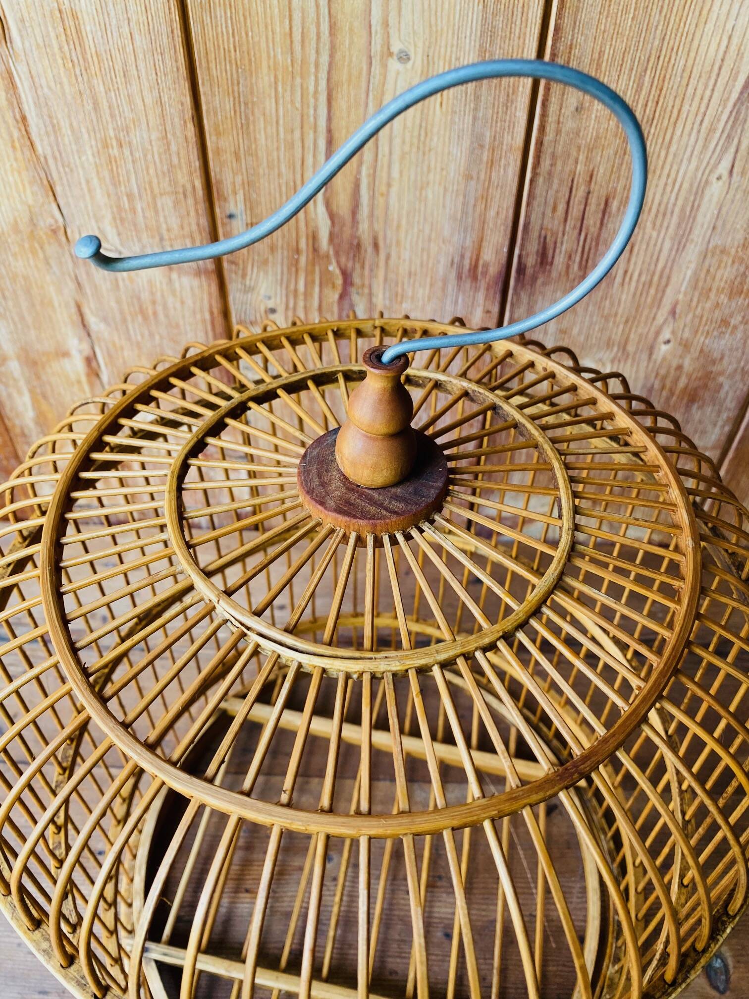 Old wooden bird cage