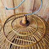 Cage à oiseau ancienne en bois