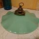 Suspension en verre france période 1940 coloris vert