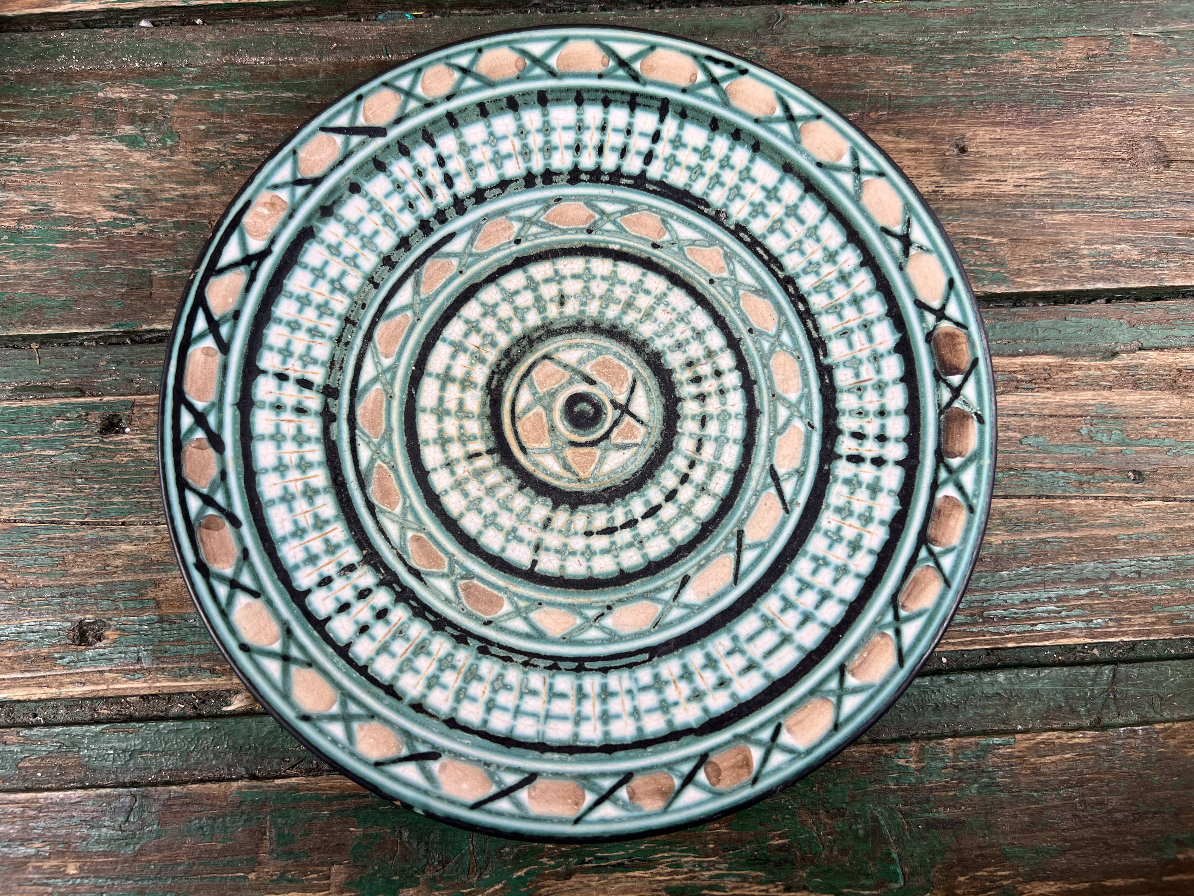 3 Vallauris Robert Picault plates