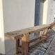 Carpenter's workbench in old solid oak - 2m50