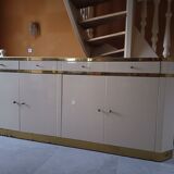 Enfilade with 4 doors signed Jean Claude Mahey
