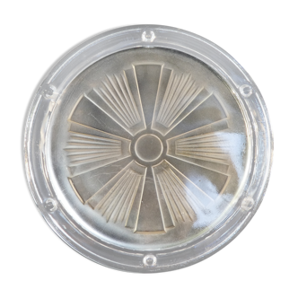Art deco underpaper in pressed molded glass