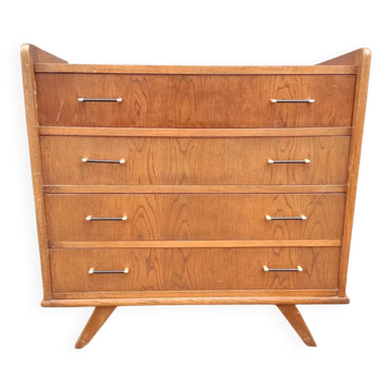 Commode vintage pieds compas