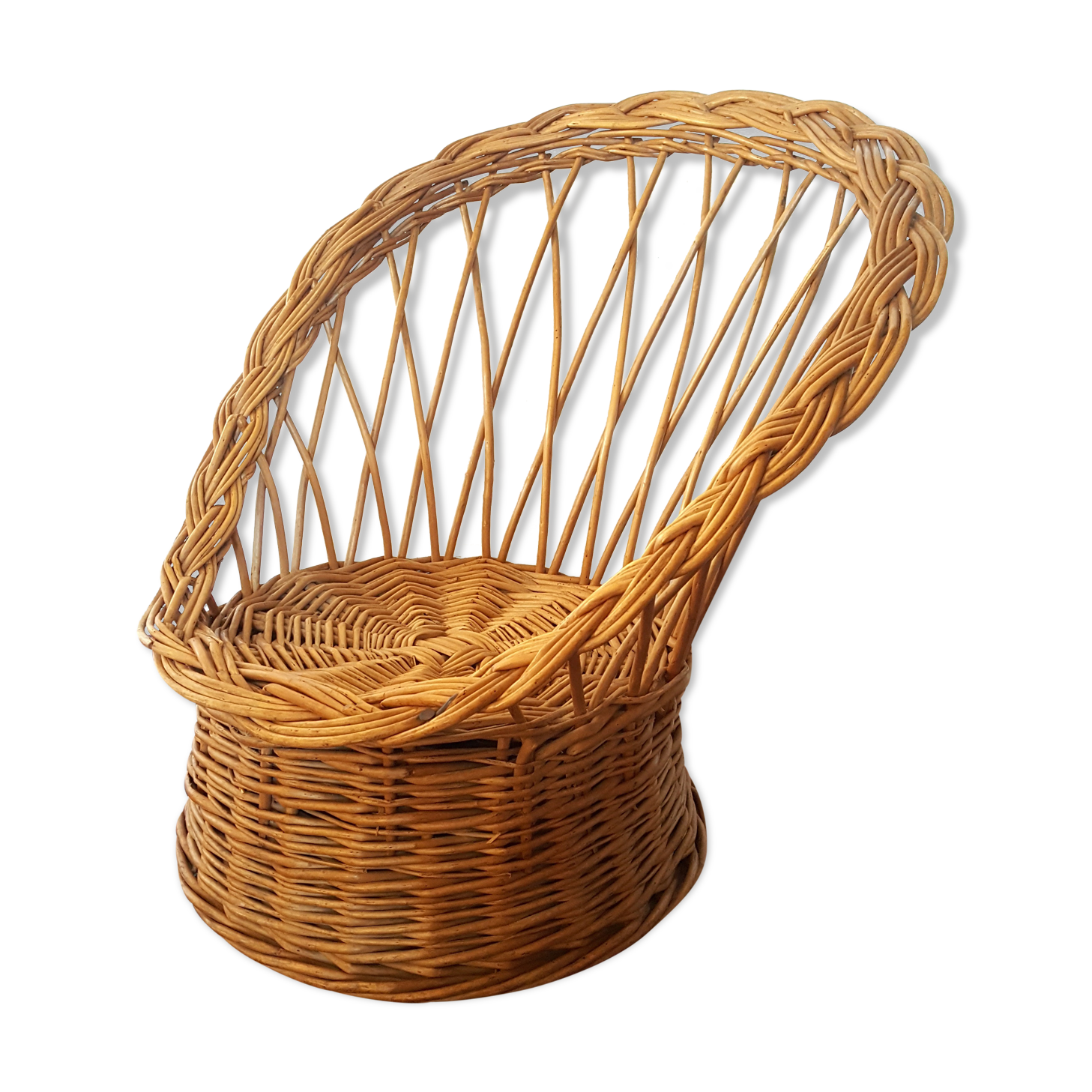 Vintage children's basket chair