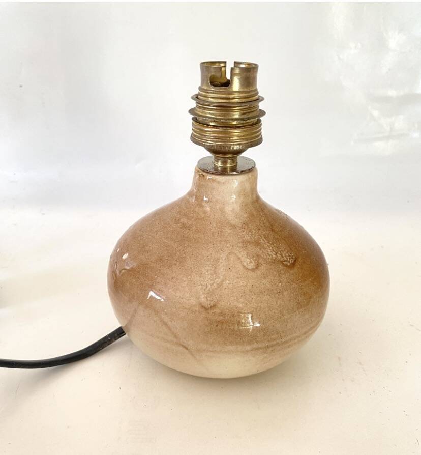 Ball lamp, new fabric cable, cotton lampshade.