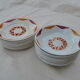 Series of 20 modernist plates Faïencerie de Castres