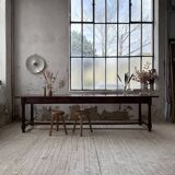 XXL table in solid dark walnut 3m